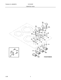 CONTROLS Diagram and Parts List for GLEC30S9EQC  Frigidaire Cooktop