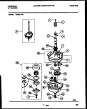 TRANSMISSION PARTS Diagram and Parts List for WDSCLW2  Frigidaire Washer