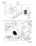 SYSTEM Diagram and Parts List for FRS26H7CSB3  Frigidaire Refrigerator