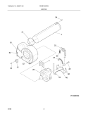 MOTOR Diagram and Parts List for AEQB7000EG0  Frigidaire Dryer