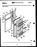 DOOR PARTS Diagram and Parts List for FPD19TFW0  Frigidaire Refrigerator