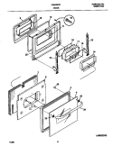 DOOR Diagram and Parts List for FEB556CEBF  Frigidaire Wall Oven
