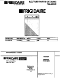COVER Diagram and Parts List for F21C645CS2  Frigidaire Washer