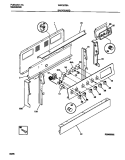 BACKGUARD Diagram and Parts List for WEF357BAWB  Frigidaire Range