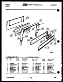 Part Location Diagram of 740T509P01 Frigidaire TRIM Lower SPLASH