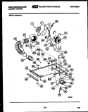 DRYER MOTOR, BLOWER AND BELT Diagram and Parts List for SM230LXW2  Frigidaire Washer