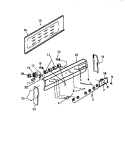 BACKGUARD Diagram and Parts List for KF404GDW0  Frigidaire Range