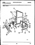 POWER DRY AND MOTOR PARTS Diagram and Parts List for 61-1021-10-00  Tappan Dishwasher