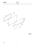 DOOR Diagram and Parts List for WEF303PHDB  Westinghouse Range