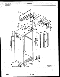 CABINET PARTS Diagram and Parts List for RT179NCD1  Frigidaire Refrigerator