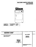 COVER Diagram and Parts List for GDG336RHS0  Gibson Dryer