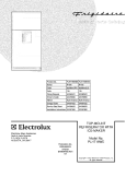 COVER Diagram and Parts List for PLHT19WEK6  Frigidaire Refrigerator