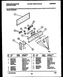CONTROL PANEL Diagram and Parts List for KF450GDD9  Frigidaire Range
