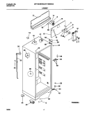 CABINET Diagram and Parts List for GRT18DNED3  Gibson Refrigerator