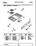 COOKTOP PARTS Diagram and Parts List for 30-2251-00-03  Tappan Range