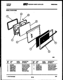 LOWER OVEN DOOR PARTS Diagram and Parts List for 73-3757-00-09  Tappan Range