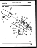 BURNER, IGNITER AND VALVE Diagram and Parts List for DG6420RW3  Frigidaire Dryer