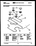 BROILER PARTS Diagram and Parts List for CEC4M6WXC  Gibson Range