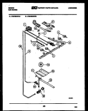 BURNER PARTS Diagram and Parts List for CGC3M4WXA  Gibson Range