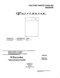 COVER Diagram and Parts List for FWX414RGS1  Frigidaire Washer
