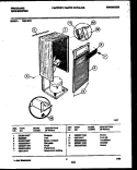 CABINET AND CONTROL PARTS Diagram and Parts List for FED15P2  Frigidaire Dehumidifier