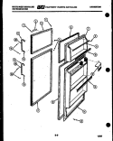 DOOR PARTS Diagram and Parts List for RT123GLDA  Frigidaire Refrigerator