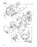 ICE MAKER Diagram and Parts List for FRT18LN5BQ0  Frigidaire Refrigerator