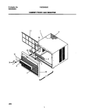 CABINET FRONT / WRAPPER Diagram and Parts List for FAS226H2A2  Frigidaire Air Conditioner