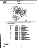 DOOR PARTS Diagram and Parts List for GGF356BADA  Gibson Range