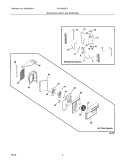 COOLING & AIR FLOW SYSTEMS Diagram and Parts List for FAH106N2T1  Frigidaire Air Conditioner