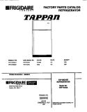 TOP MOUNT REFRIGERATOR Diagram and Parts List for TRT17CRAD1  Tappan Refrigerator