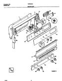 BACKGUARD Diagram and Parts List for TGF354SCWD  Tappan Range