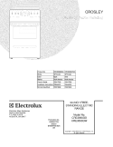 COVER Diagram and Parts List for CRE3890GWWA  Crosley Range