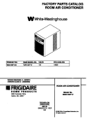 COVER Diagram and Parts List for WAK103F1V2  Frigidaire Air Conditioner