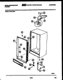 CABINET PARTS Diagram and Parts List for FU161LRW4  Frigidaire Freezer