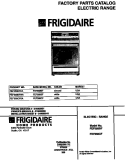 COVER Diagram and Parts List for FEF358CFSA  Frigidaire Range