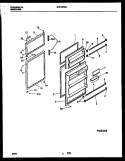 DOOR PARTS Diagram and Parts List for KRT19PNAW0  Kelvinator Refrigerator