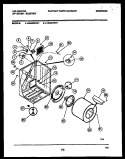CABINET AND COMPONENT PARTS Diagram and Parts List for DEA500KW1  Kelvinator Dryer