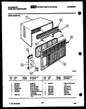 CABINET PARTS Diagram and Parts List for M208F1QA  Kelvinator Air Conditioner