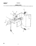 CONTROL PARTS Diagram and Parts List for FAS155H1A1  Frigidaire Air Conditioner