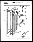 REFRIGERATOR DOOR PARTS Diagram and Parts List for FMW220EN4F  Kelvinator Refrigerator
