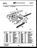 CONTROL PANEL Diagram and Parts List for 11-7439-00-01  Tappan Wall Oven