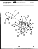 BURNER, IGNITER AND VALVE Diagram and Parts List for DG640KXW4  Frigidaire Dryer