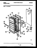 DOOR PARTS Diagram and Parts List for GFU17M4AW2  Gibson Freezer