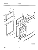 DOOR Diagram and Parts List for MRT15CPEW8  Frigidaire Refrigerator