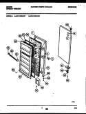 DOOR PARTS Diagram and Parts List for GFU12M2AW2  Gibson Freezer
