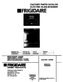 COVER Diagram and Parts List for FES388WGCJ  Frigidaire Range
