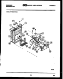 ICE DOOR, DISPENSER AND WATER TANKS Diagram and Parts List for FPCE22VWFH3  Frigidaire Refrigerator