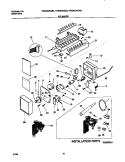 ICE MAKER Diagram and Parts List for FRS26ZRGW3  Frigidaire Refrigerator
