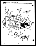 CABINET, DRUM AND BLOWER HOUSING Diagram and Parts List for DGS100CD1  Kelvinator Dryer